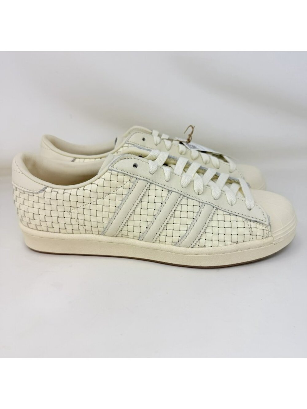Adidas Superstar Vintage Woven Shell Toe Shoes Cream Women’s Size 8.5